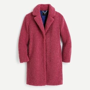 NWT J. Crew Teddy Sherpa (XS) in Dried Rose